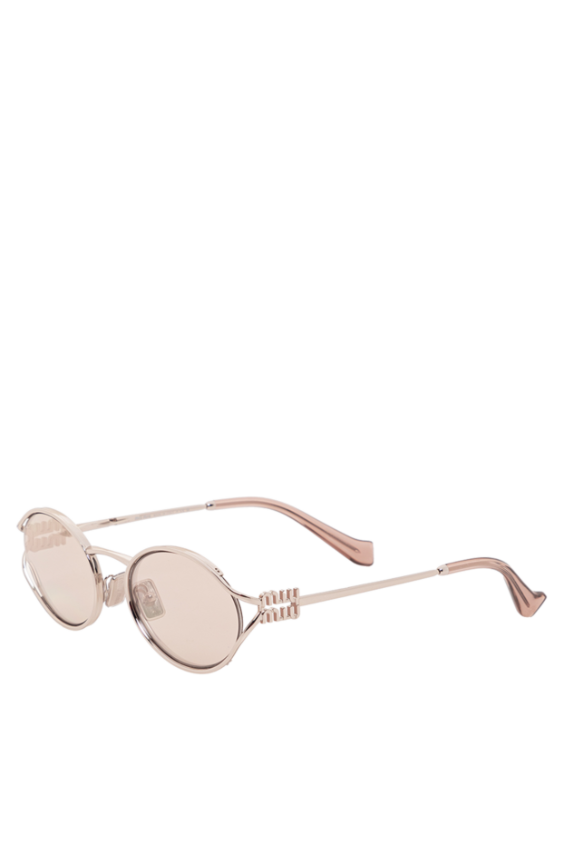 Miu Miu oval shaped sunglasses with silver metal frame 191670 - photo 3