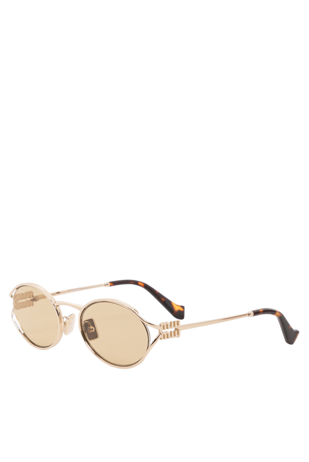 Miu Miu sunglasses with gold frames and light brown lenses 191671 - photo 3