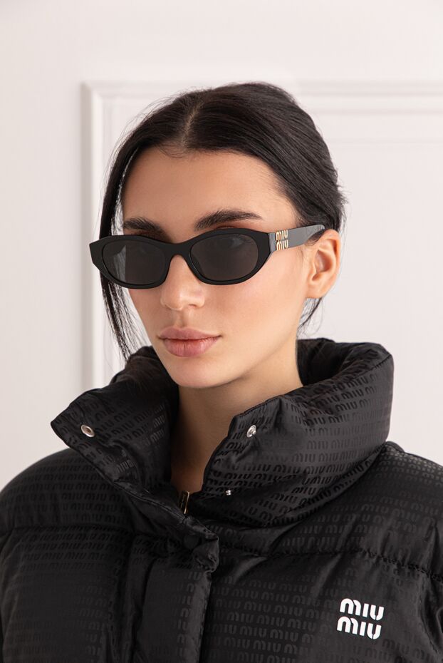 Miu Miu black acetate cat eye sunglasses 191677 - photo 2