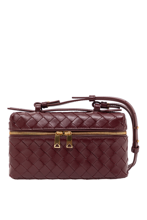 Bottega Veneta косметичка bang bang из плетеной кожи intrecciato бордовая
191738 - фото 1