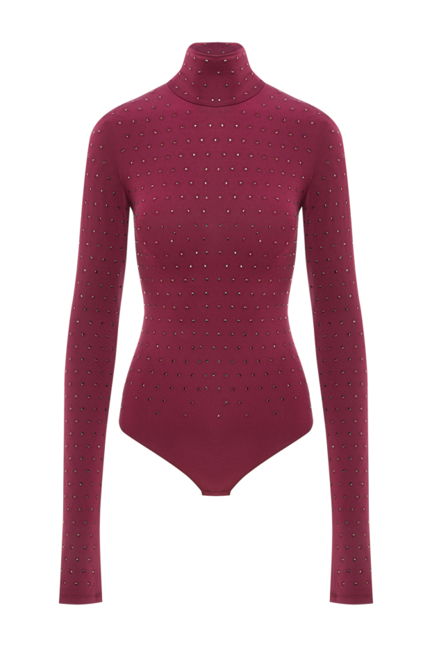 The Andamane зигги қызыл кристалды ұзын жеңді дене костюмі 191795 - фото 1