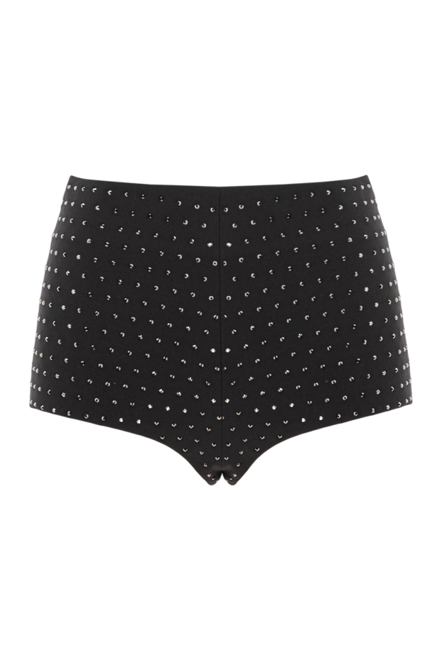 The Andamane tami crystal black wool and gabardine blend shorts 191806 - photo 1