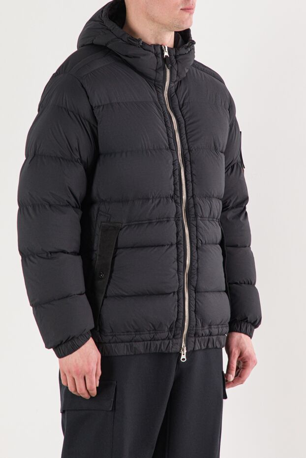 Stone Island черная пуховая куртка из легкого нейлона 191852 - фото 3