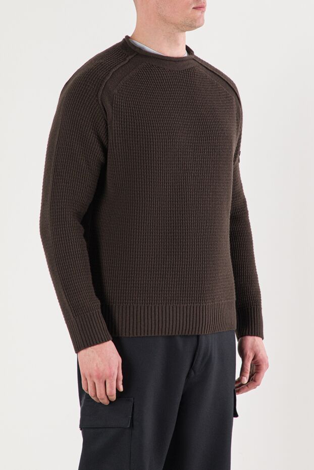 Stone Island rws geelong қоңыр вафли жүннен жасалған секіргіш 191861 - фото 3