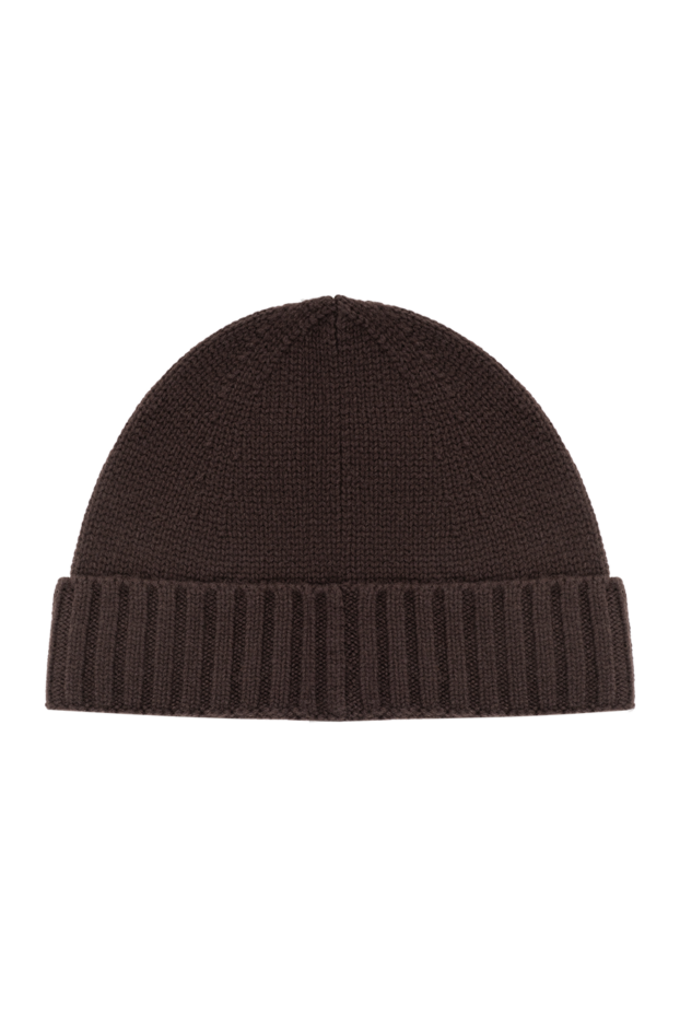 Stone Island brown textured cashmere hat with a raised knit 191870 - photo 3