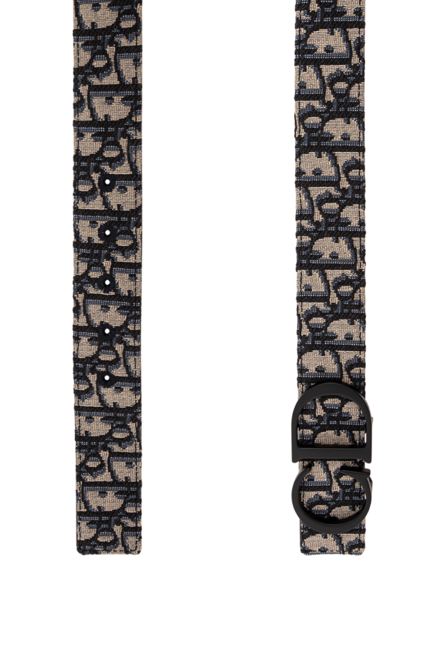 Dior essentials reversible belt strap with beige and black jacquard pattern 191879 - photo 3