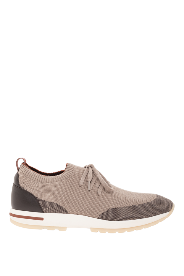 Loro Piana 360 lp flexy walk double knit wool sneakers with calfskin trim 191935 - photo 1
