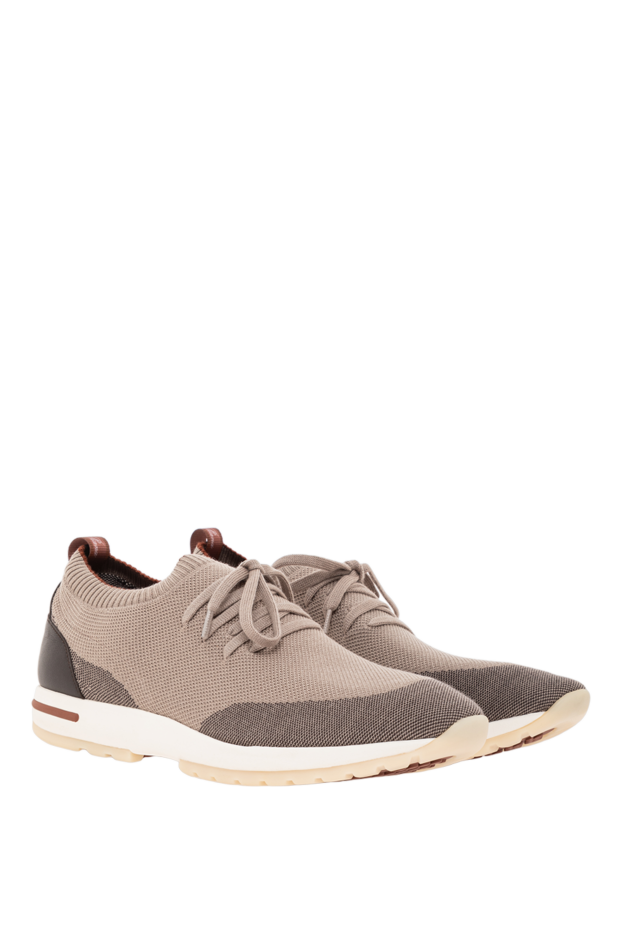 Loro Piana 360 lp flexy walk double knit wool sneakers with calfskin trim 191935 - photo 3