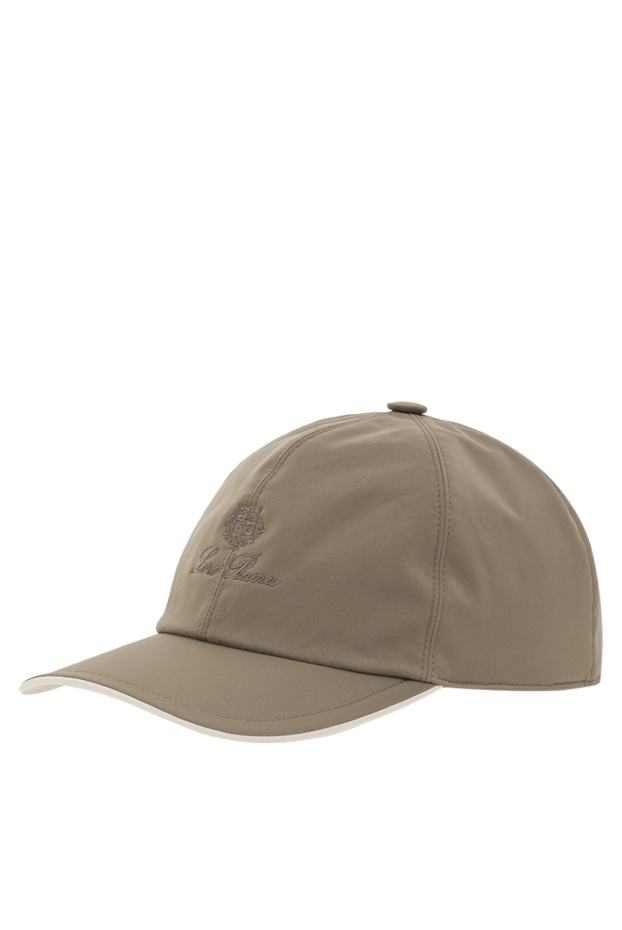 Loro Piana жел жасыл микроталшықты алты бөлікті бейсбол қалпақшасы 191937 - фото 3