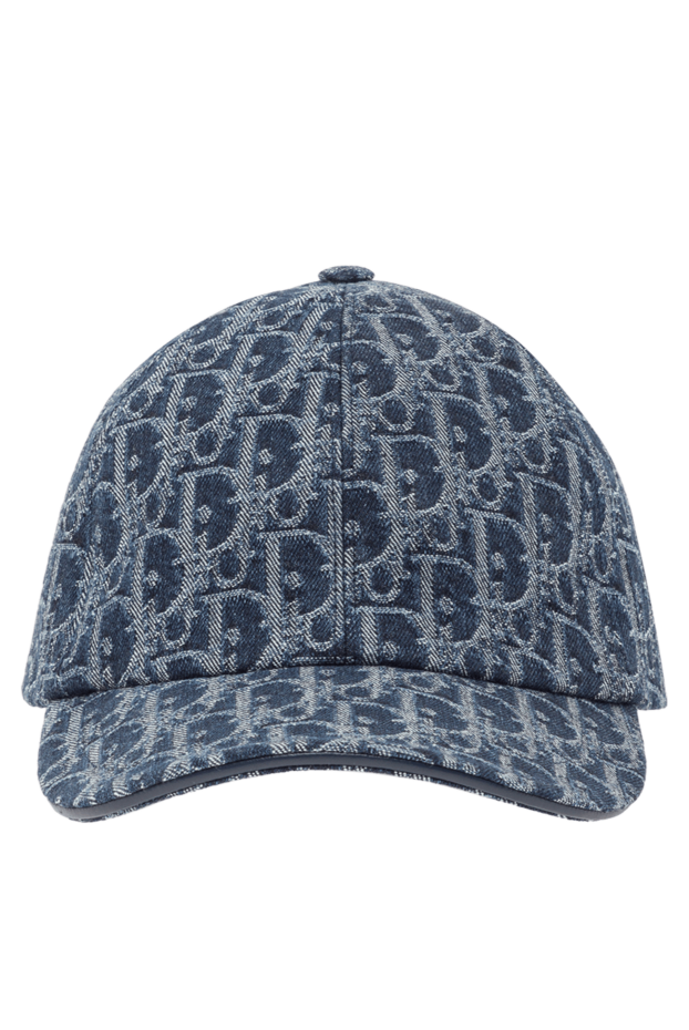 Dior dior oblique d-player cap in blue cotton jacquard 191996 - photo 1