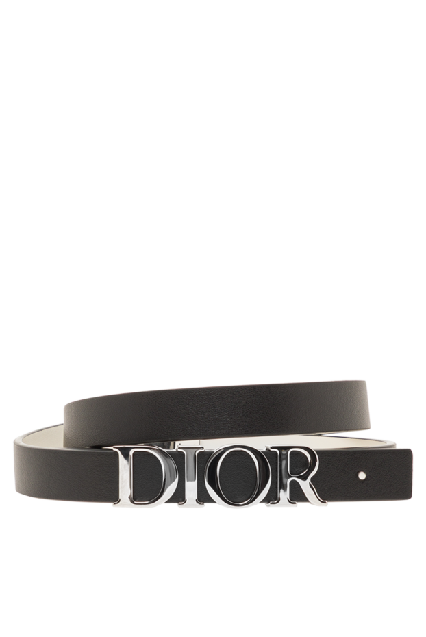 Dior d-dream reversible belt in smooth calfskin with palladium finish 192029 - photo 1
