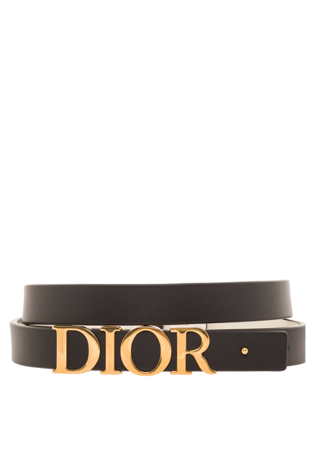 Dior d-dream belt in smooth black calfskin with gold-tone hardware. 192030 - photo 1