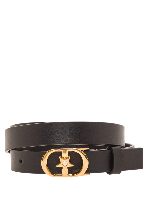 Dior lucky 30 montaigne star belt in black smooth calfskin with cd clasp 192031 - photo 1
