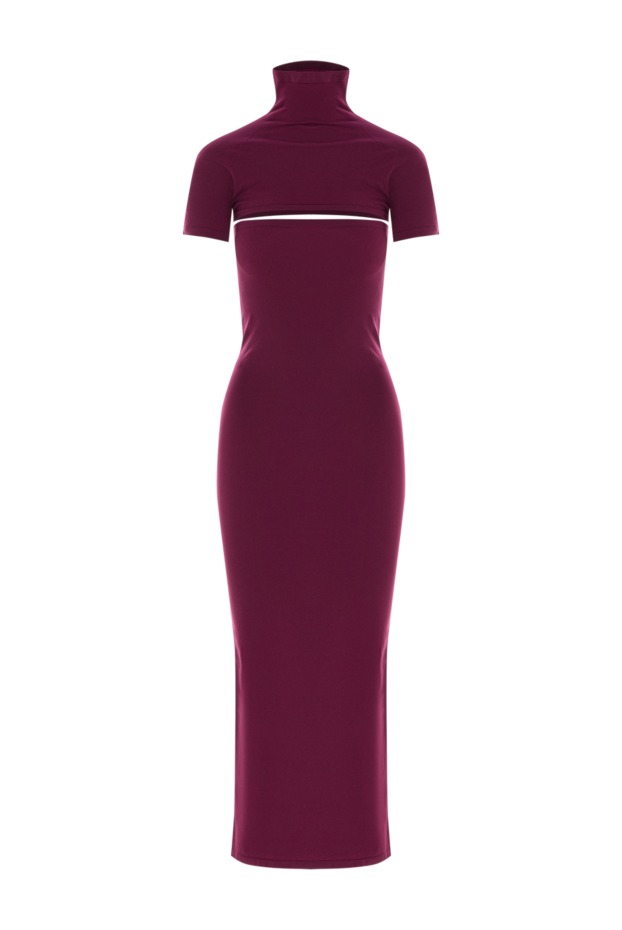 Alaia a dress with cutouts made of fitted gray silk jersey 192070 - photo 1