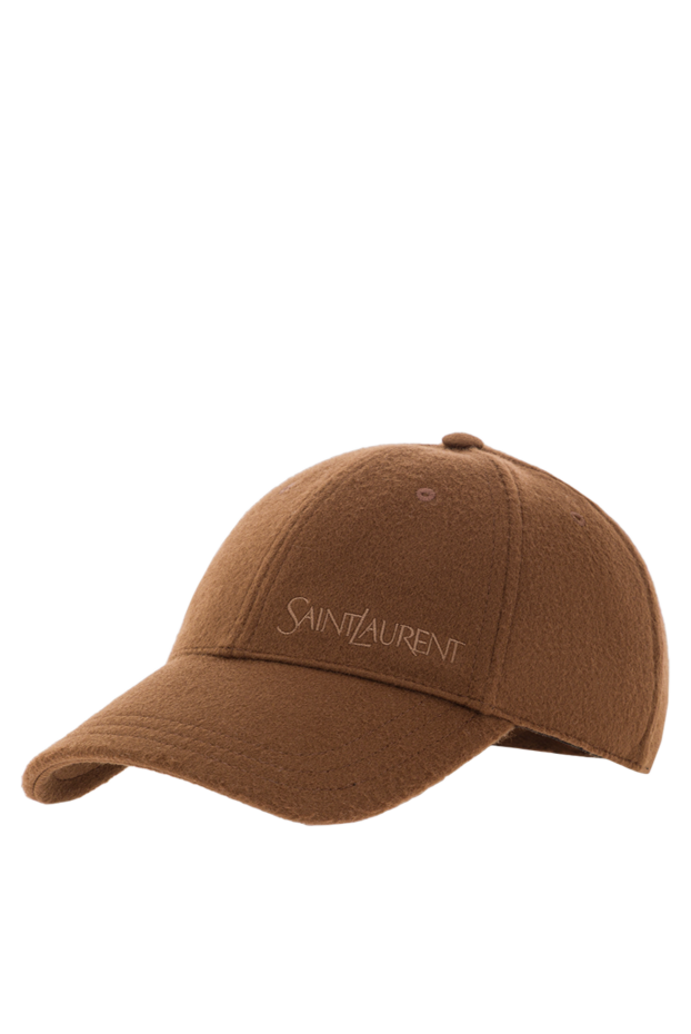 Saint Laurent brown cashmere six-panel cap 192132 - photo 3