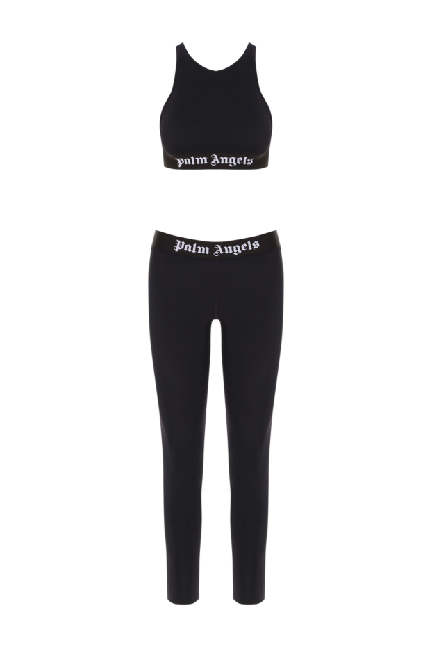 Palm Angels костюм черный с топом и леггинсами на плотной резинке 192139 - фото 1
