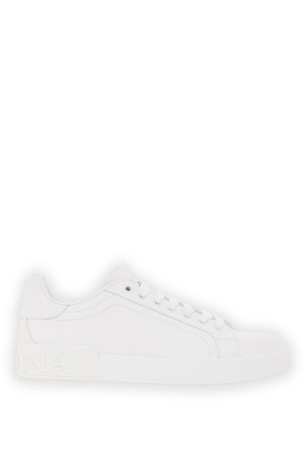 Dolce & Gabbana white calfskin portofino sneakers for women 192240 - photo 1