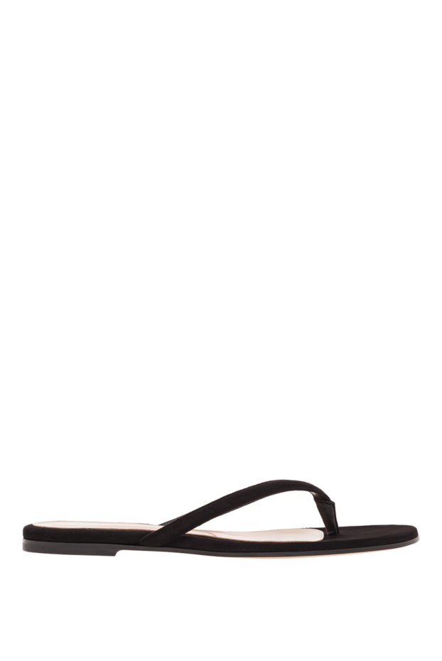 Gianvito Rossi gianvito rossi қара былғары сырғанақтары 192263 - фото 1