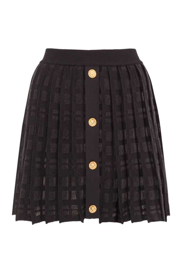 Balmain шотландиялық джерсиден жасалған қысқа бүктелген юбка 192274 - фото 1
