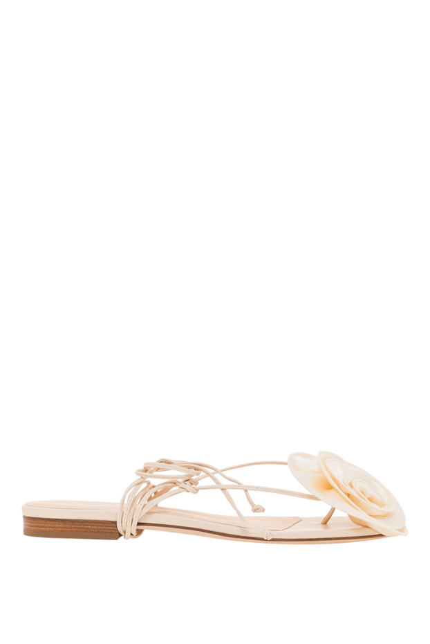 Magda Butrym cream crochet lace floral flat sandals 192280 - photo 1