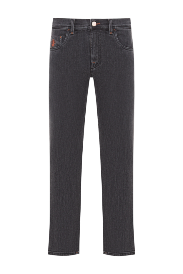 Scissor Scriptor men's dark gray cotton denim jeans 192370 - photo 1
