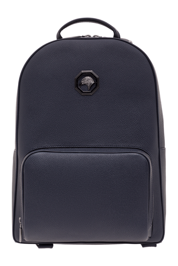 Stefano Ricci dark blue men's backpack made of grained calfskin leather 192405 - photo 1