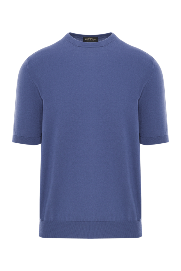 Cesare di Napoli short sleeve jumper made of blue cotton 192437 - photo 1