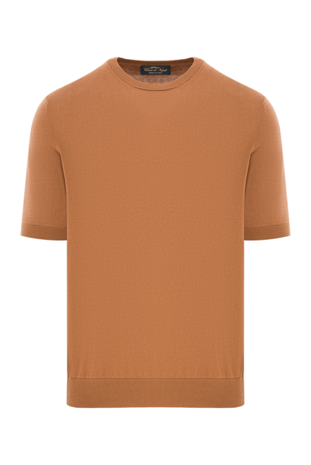 Cesare di Napoli short sleeve jumper made of brown cotton 192448 - photo 1