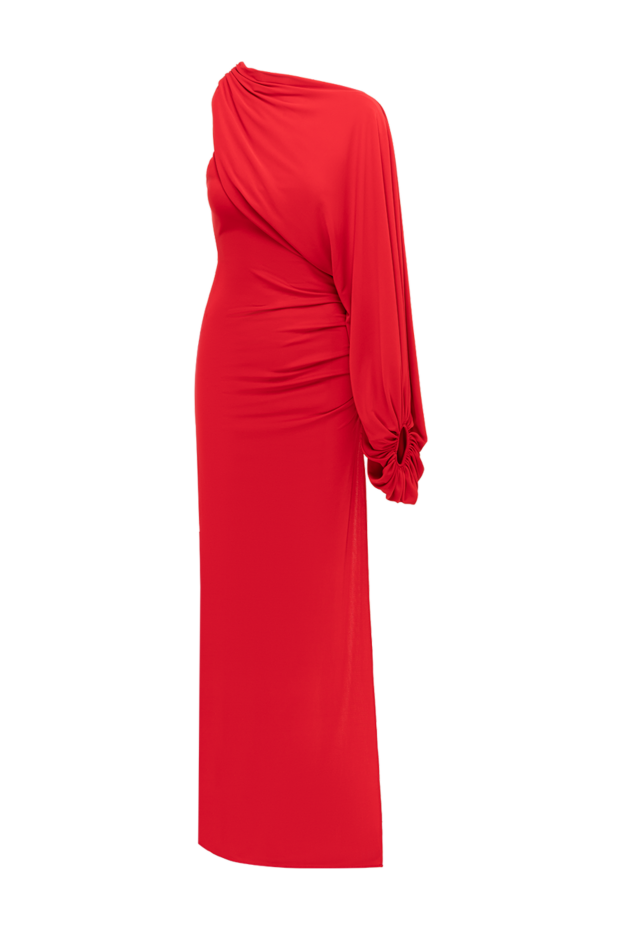 Selene One-Shoulder Scarlet Jersey Maxi Dress - photo 1
