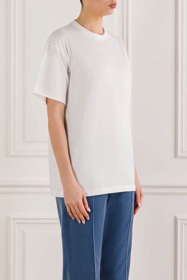 Gucci ақ мақтадан тігілген, кестесі сәйкес келетін футболка 192555 - фото 3