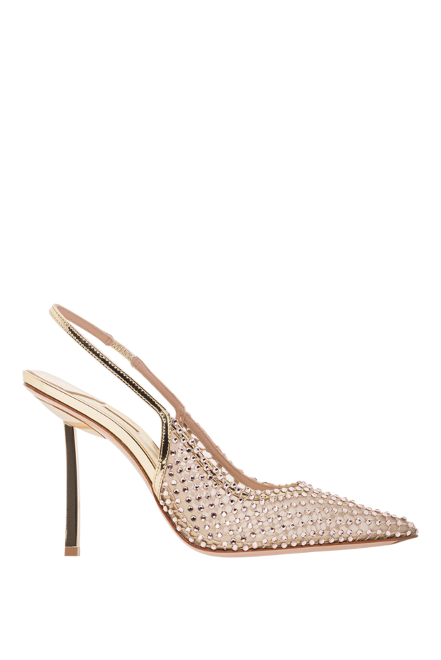 Le Silla gilda crystal mesh slingback sandals with slingback heel 192571 - photo 1