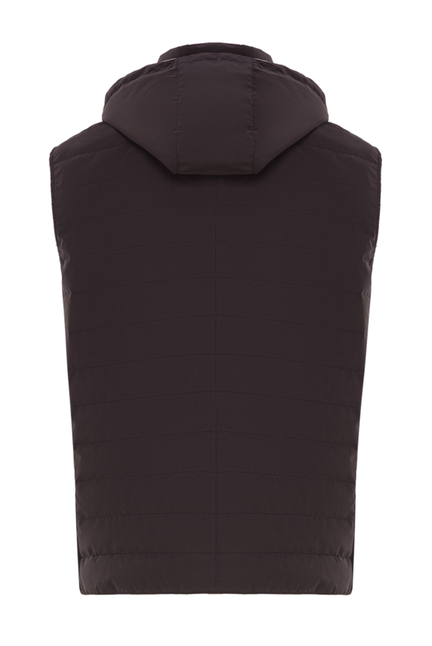Brunello Cucinelli men's quilted down vest with a detachable drawstring hood 192648 - photo 2
