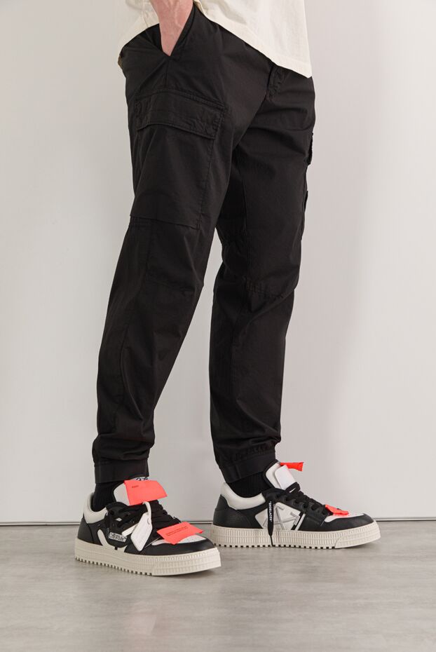 Off-White ерлерге арналған 3.0 court төмен топты кроссовкалар, табиғи былғарыдан жасалған 192650 - фото 3