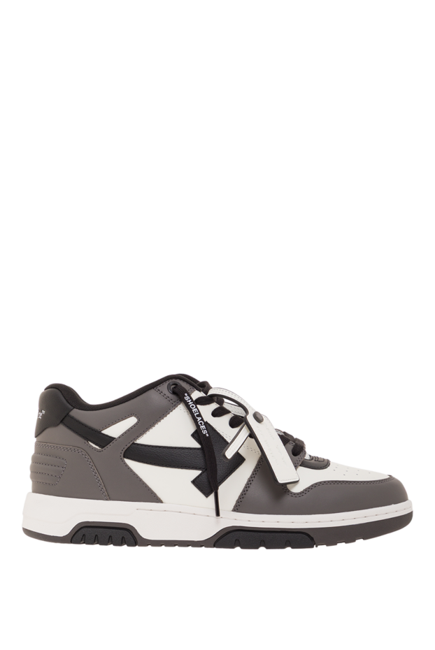 Off-White мужские кроссовки out of office из гладкой телячьей кожи с перфорацией 192651 - фото 1