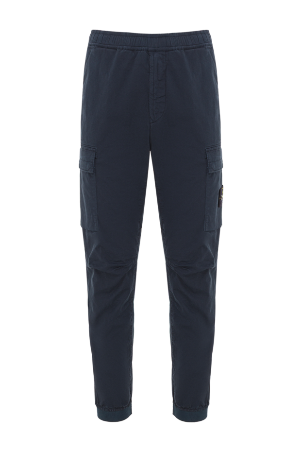 Stone Island брюки-карго стандартного зауженного кроя с поясом на шнуровке 192682 - фото 1