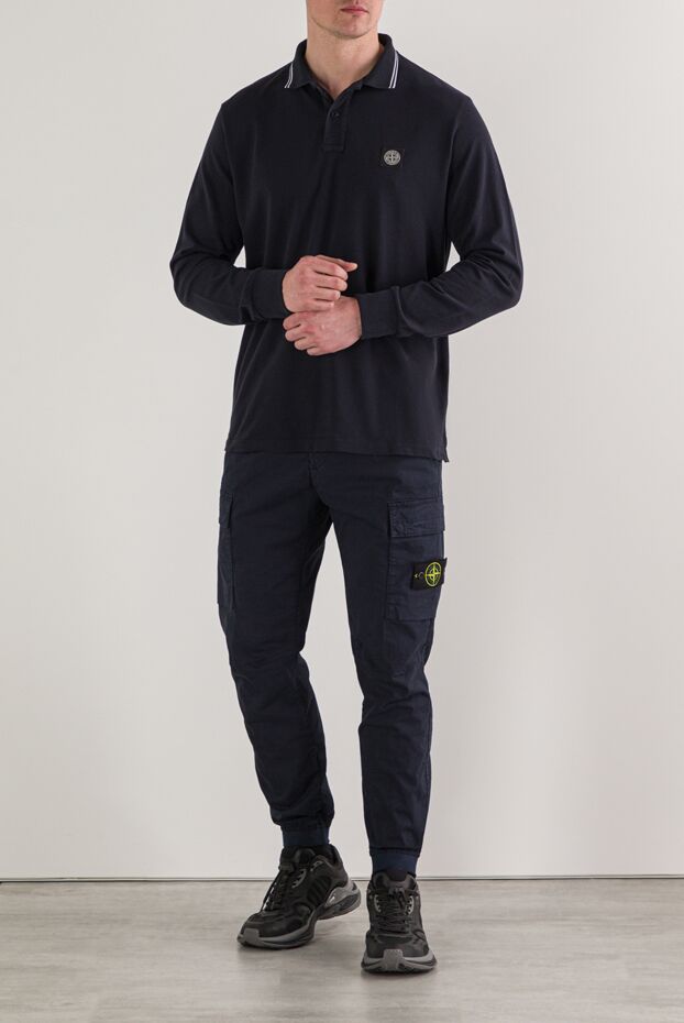 Stone Island брюки-карго стандартного зауженного кроя с поясом на шнуровке 192682 - фото 2