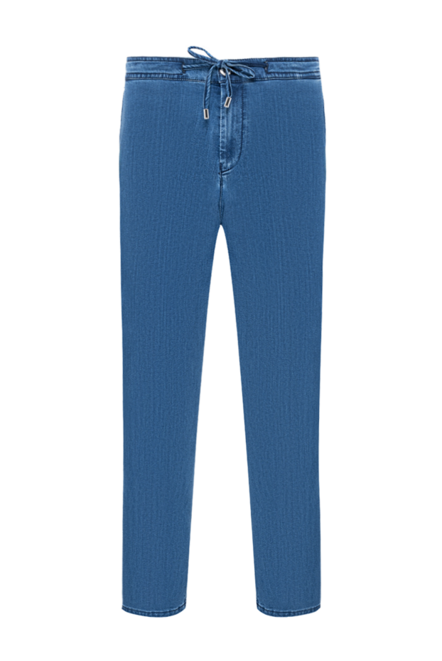 Scissor Scriptor tapered blue jeans in lightweight denim with a drawstring waistband 192709 - photo 1