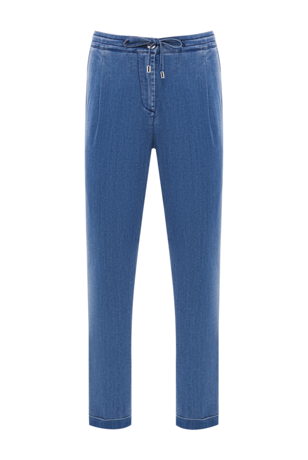 Scissor Scriptor men's light blue jeans with elastic waistband and pleats 192711 - photo 1