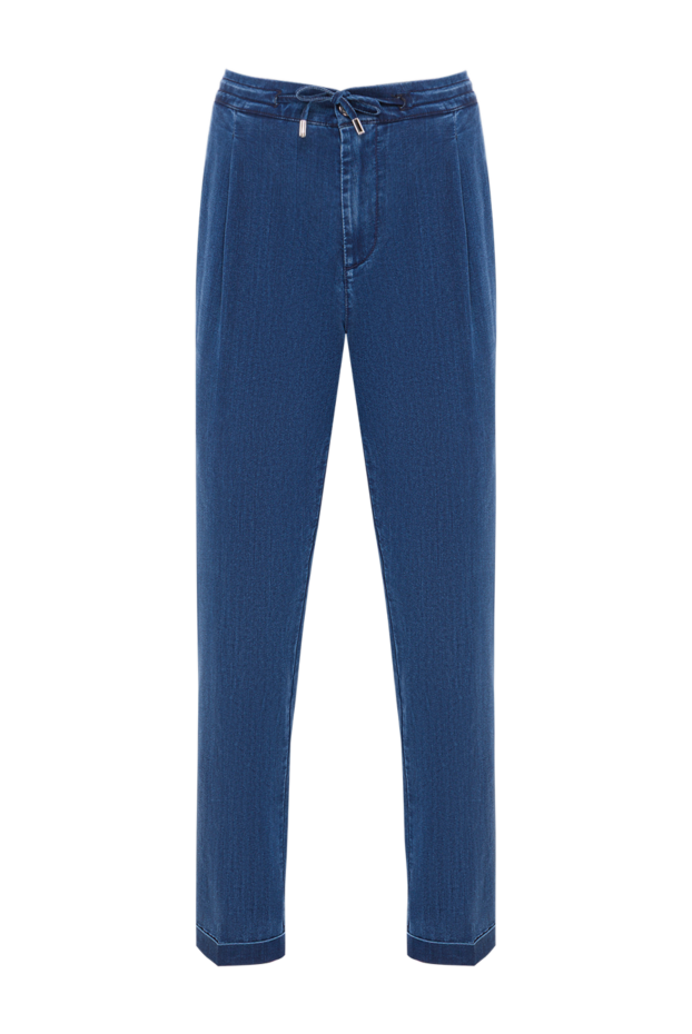 Scissor Scriptor blue jeans with a soft drawstring waistband and pleats 192712 - photo 1