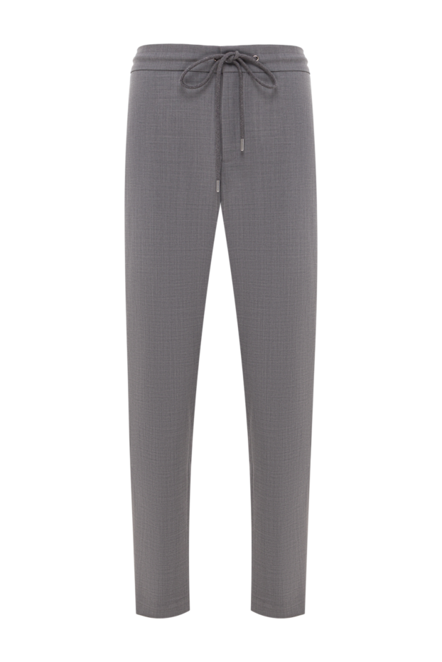 Tombolini men's grey casual trousers with elastic drawstring waistband 192737 - photo 1