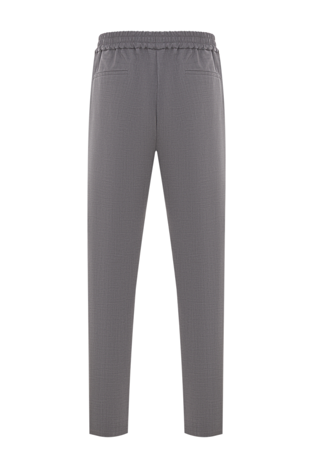 Tombolini men's grey casual trousers with elastic drawstring waistband 192737 - photo 2