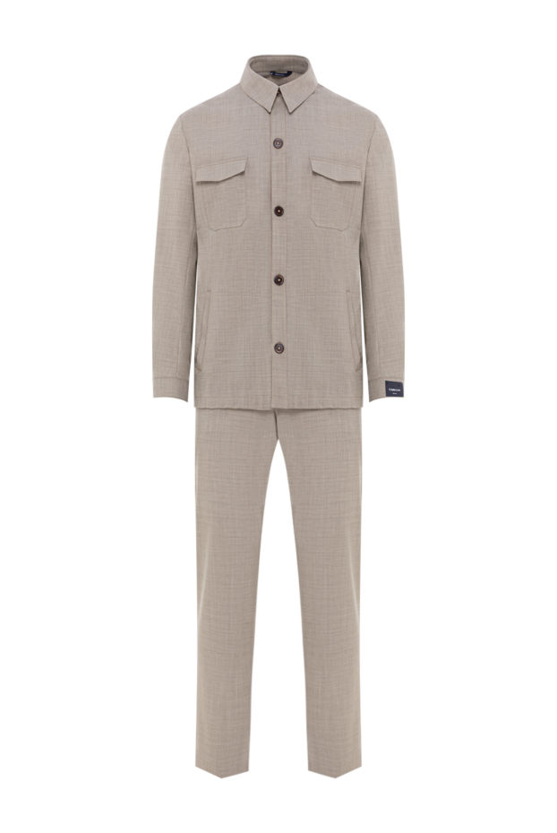 Tombolini men's beige suit in casual style 192746 - photo 1