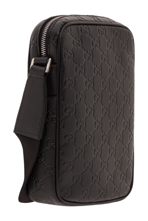 Gucci gg эмблемасы бар кішкентай қара иық сөмкесі 192760 - фото 3