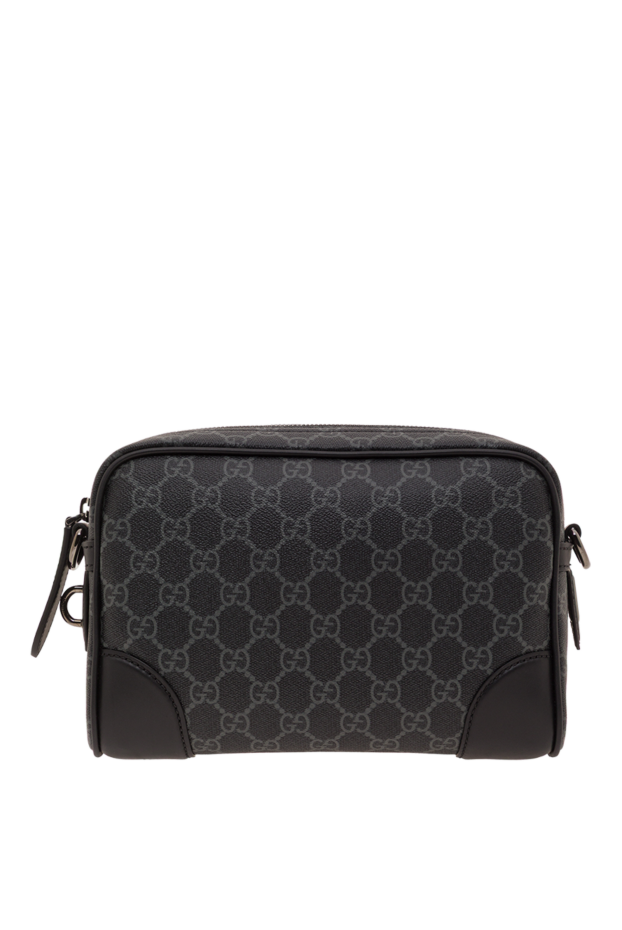 Gucci қара түсті кішкентай gg монограммалы матадан жасалған иық сөмкесі 192766 - фото 1