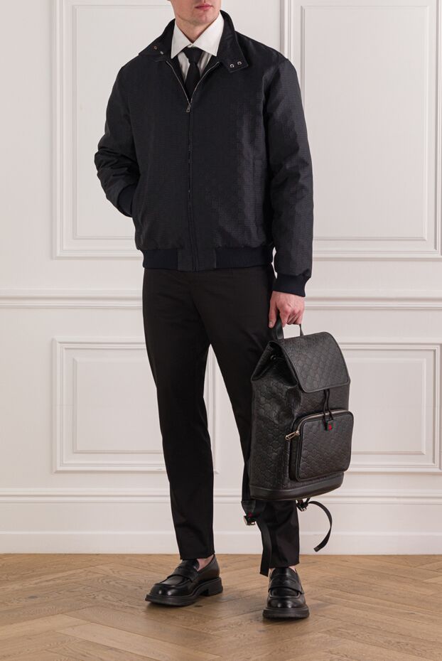 Gucci куртка-пиджак gg рипстоп на молнии серого цвета 192769 - фото 2
