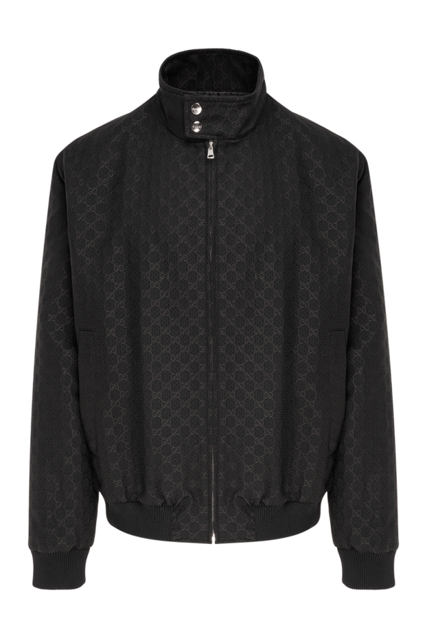 Gucci men's classic black bomber jacket 192770 - photo 1