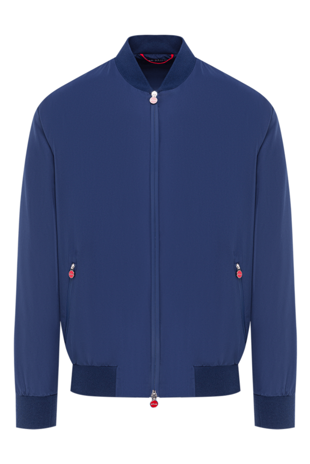 Kiton men's lightweight bomber jacket in blue 192804 - photo 1