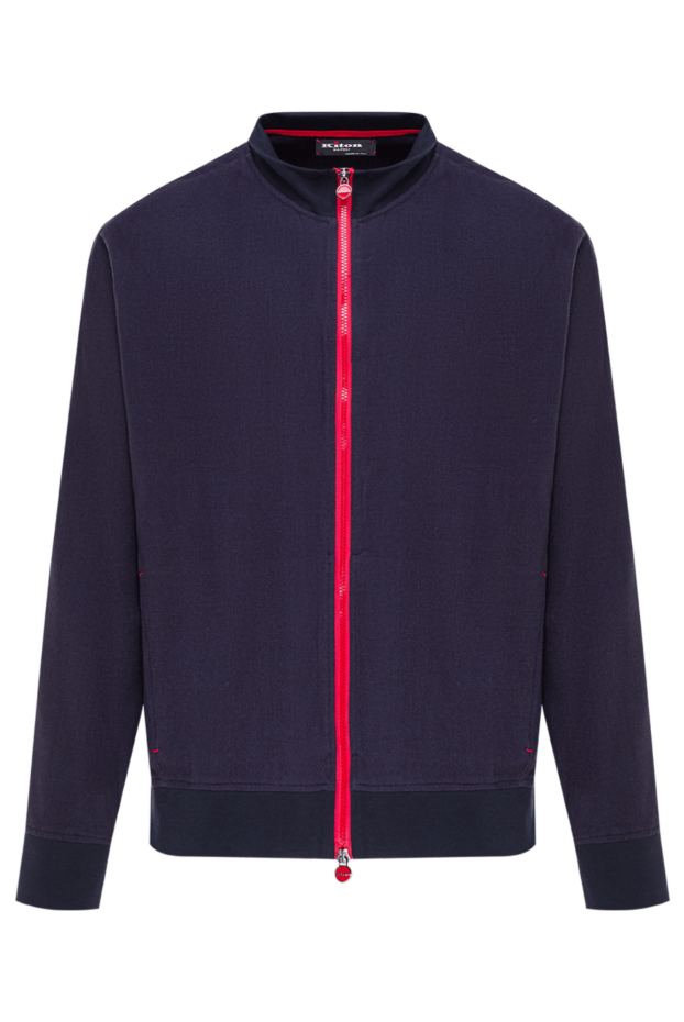 Kiton тік жағасы және ұзын жеңі бар тік кесілген күртеше 192808 - фото 1