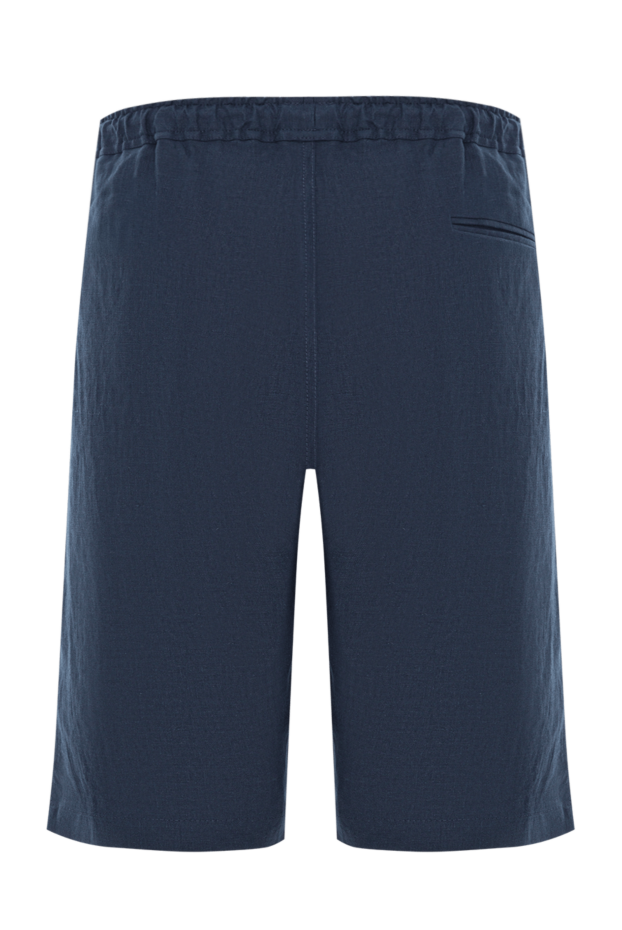 Kiton серпімді баулы белбеуі бар көк зығыр шорт 192818 - фото 2