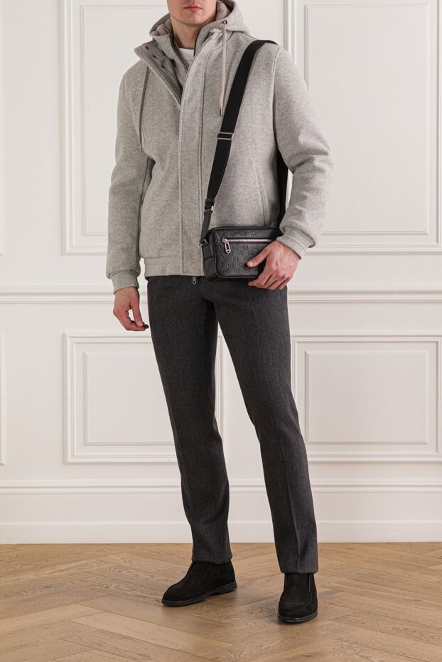 Siviglia gray soft jersey sports hoodie 192833 - photo 2